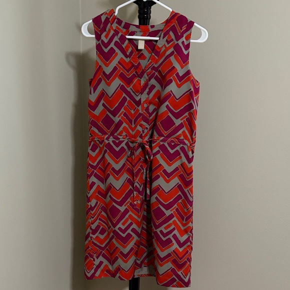 Banana Republic Dresses & Skirts - Banana Republic Red and Purple Patterned Dress